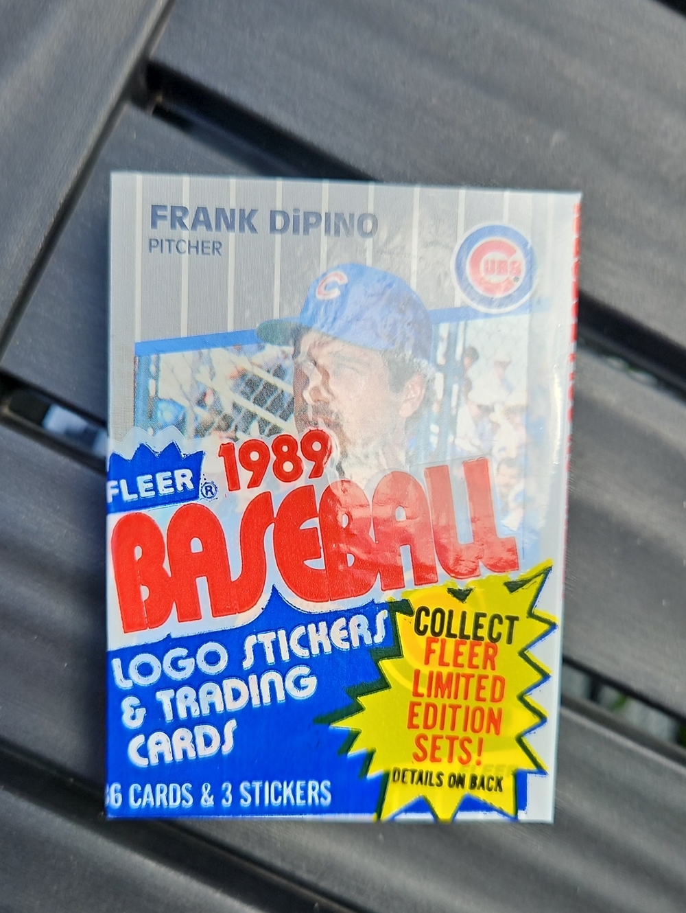 1989 Fleer Baseball Sealed Cello Pack 36 Cards Frank DiPino Don August